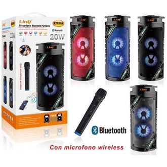 Trade Shop Trade Shop - Altoparlante Speaker Cassa Bluetooth Kts954 20w Microfono Wireless Usb Portatile