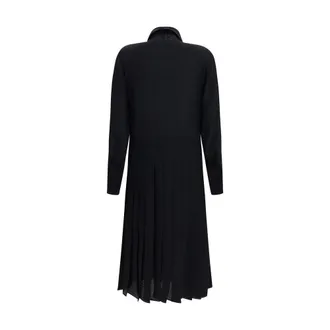 Fendi Womens Black Silk Casual Dress