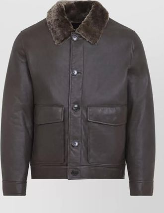 Yves Salomon lamb leather jacket