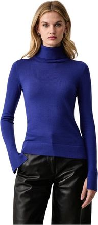 Patrizia Pepe Dolcevita Turtleneck - Dames - Truien - Blauw - Maat: S Wol