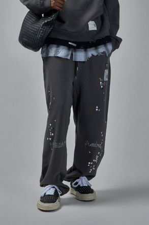Miharayasuhiro Embellished Distressed Sweat Pants