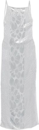 Sir. Maxi-jurk met bloemenprint - Zilver