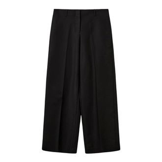 Sofie Schnoor Wijde broek - Dames - Broeken - Zwart - Maat: S Leer