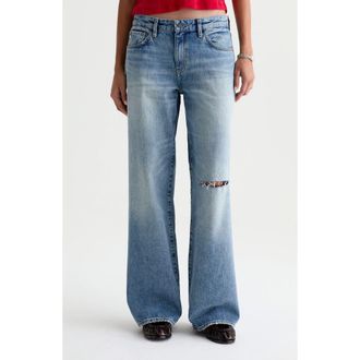 AG - Adriano Goldschmied Adria Ripped Low Rise Baggy Wide Leg Jeans in 19 Years North Star at Nordstrom, Size 27