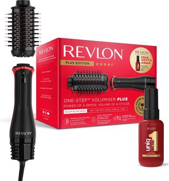 Revlon Cepillo Alisador Revlon One-step Volumiser Plus + Tratamiento Uniq1 Incluido