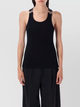 Jean Paul Gaultier double buckle racerback tank top