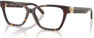 Versace 55mm Cat Eye optical glasses in Tortoise at Nordstrom