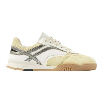 VIA VAI Schoenen, Dames, Beige, 42 EU, Leer, Kris Sky gele dames sneakers