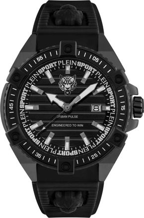 Plein Sport Watches - Heren - Horloges - Zwart - ONE Size - Leer - Accessoires