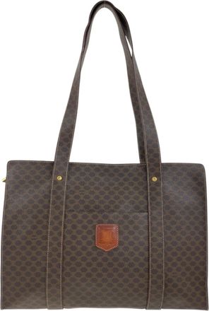 Celine Brown Pvc Shoulder Bag Tote Bag (Pre-Owned)