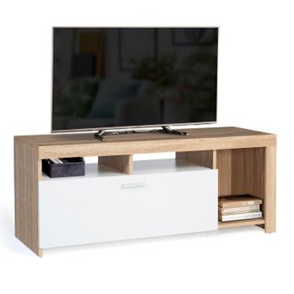IDMarket Idmarket - Porta Tv Armadio In Legno E Bianco Malo