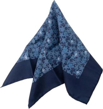 Herm&egrave;s Pre-owned Silk Scarf - Dames - Vintage Accessoires - Blauw - ONE Size - Vintage