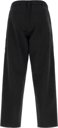 Herno Mens Nylon Blend Trousers Black Polyester Elastane