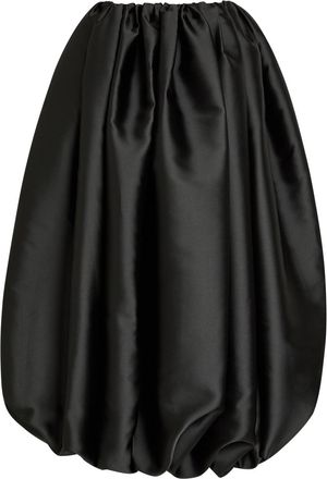Calvin Klein Yael Gathered Satin-crepe Maxi Skirt - Black - 44 (UK12 / M)