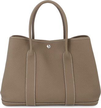 Herm&egrave;s Etoupe Gray Negonda Leather Tote Bag (Pre-Owned)