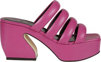 Sergio Rossi Verhoog je stijl met hoge hakken sandalen - Dames - Sandalen met hakken - Roze - 36 1/2 EU - Schoenen