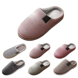 Generic Womens Home Slippers Daily Wear Slippers For Men Simple Household Slipper Slip On Bedroom Slipper Casual Indoor Shoes Lightweight Design Plush Cushion