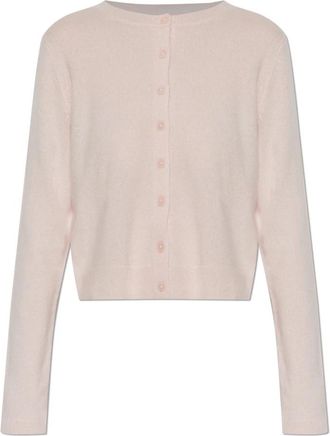 LoveShackFancy Cameryn Lichtgewicht Kasjmier Vest - Dames - Cashmere truien - Roze - L - Kasjmier - Truien & Vesten