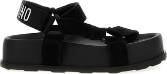 Moschino Womens Suede Sandals