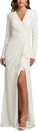 Tadashi Shoji Kleiman Cascading Drape Gown