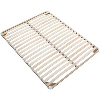 Vente-Unique Vente-unique - Rete a doghe 160 x 200 cm Beige - 2x19 doghe - smontato senza piedi - kalista di ysm&eacute;e