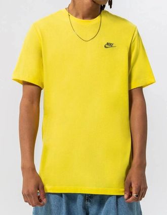 Nike Mens Nike Core Mens T-Shirt Yellow - Size: 42