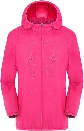 Generic Lightweight Hooded Raincoat Men/Women - Multiple Colors Available Packable Windbreaker Windproof Active Outdoor Jacket Ladies Outdoor Trench Coats Zip