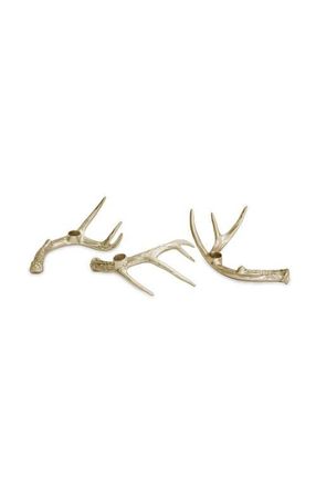 Beatriz Ball WESTERN Antler Candlestick Set of 3 in Gold at Nordstrom