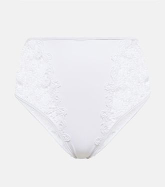 Giambattista Valli Slip bikini in pizzo con stampa