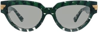 Bottega Veneta Green Cat Eye Ladies Sunglasses BV1035S 008 55