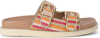 Carvela Womens Soprano Flat Sandals - Multicolour Fabric - Size UK 6