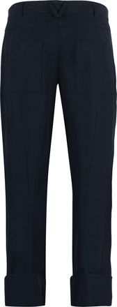Bottega Veneta Mens Trousers Cotton Navy