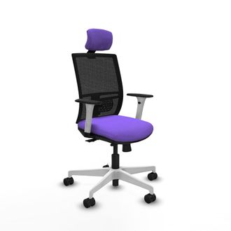 Piqueras y Crespo Silla De Oficina Piqueras Y Crespo Yunquera Blanco Espuma Alta Densidad