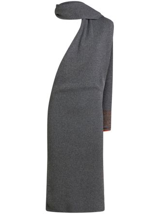 Etro ribbed-knit midi dress - women - Cashmere/Viscose/Wool - 38 - Grey