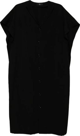 Yohji Yamamoto Chemisier Crepe de Chine - Nero