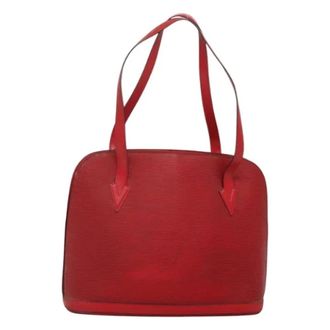 Louis Vuitton Tweedehands leren Louis Vuitton tassen - Dames - Pre-owned - Rood - Maat: ONE Size Leer