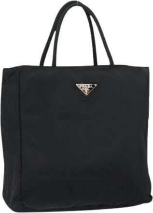 Prada Pre-owned Tote Bags, female, Black, Size: ONE SIZE Pre-owned Vintage tote