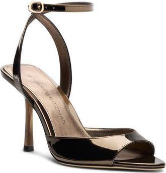 Stuart Weitzman Lexington Ankle Strap Sandal in Cigar at Nordstrom, Size 7.5