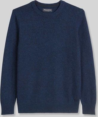 Marc O'Polo Regular Fit Strickpullover aus Woll-Mix in Dunkelblau, Größe XXL
