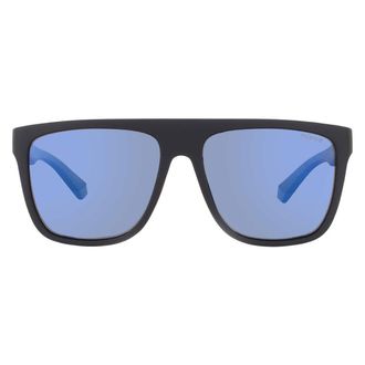 Polaroid Polarized Blue Mirror Square Mens Sunglasses PLD 2162/S 00VK/5X 56
