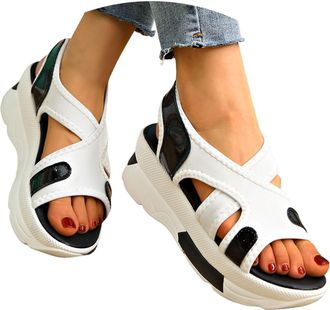 Generic Womens Breathable Orthopedic Sandals Comfortable Walking Tennis Shoes Arch Support Wide Fit Plantar Fasciitis Sport Athletic Hiking Outdoor Active Sum