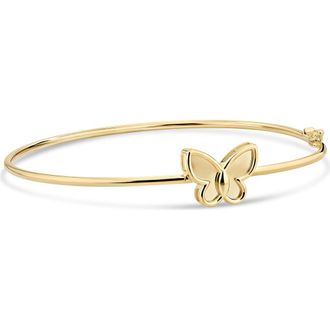 Devata Butterfly Bangle Bracelet in 14K Gold in Yellow Gold at Nordstrom