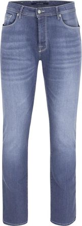 Atelier Noterman Slim-fit Jeans - Heren - Slim Fit Jeans - Blauw - W36 L34 - Leer - Jeans