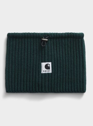 sacai Womens Logo emblem neck warmer Sacai x Carhartt