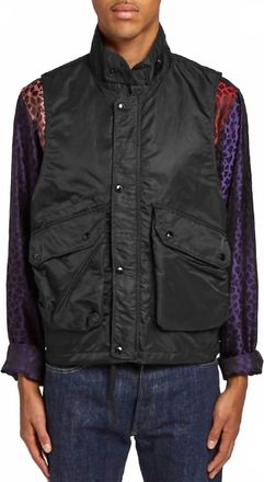 Engineered Garments Field Vest In Black