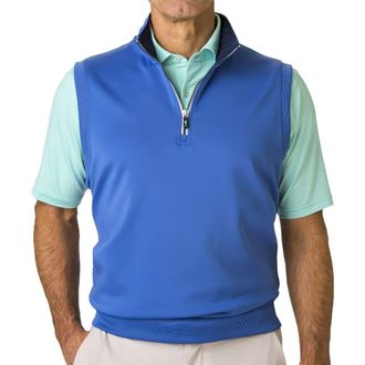 Fairway & Greene Caves Mens Golf Quarter-Zip Vest in Baltic at Nordstrom, Size X-Large