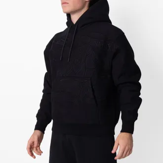 Burberry EKD Embroidered Cotton Blend Hoodie, Size X-Small
