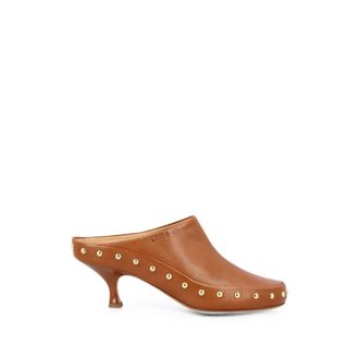 Chlo&eacute; Schoenen, Dames, Bruin, 40 EU, Leer, Junie Heeled Mule