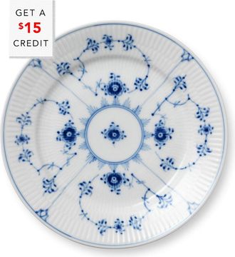 ROYAL COPENHAGEN 7.5In Fluted Plain Dessert Platewith $15 Credit