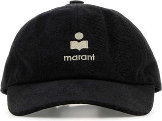 Isabel Marant Black cotton Tomas baseball cap